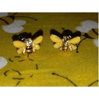Earrings - Yellow Post 